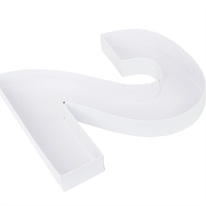 WENPACK 12" Fillable Cardboard Number Shaped Gift Grazing Charcuterie Board Paper Container (2) - Image 5